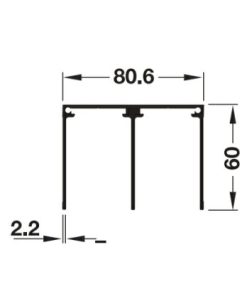 Ray đôi dẫn hướng trên 6000mm MS: 403.36.916