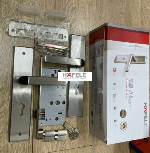 Bộ khóa tay nắm đế dài DIY Hafele 499.62.501 - 5