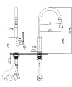 Vòi rửa chén nóng lạnh Maadela MDF-901 - 7