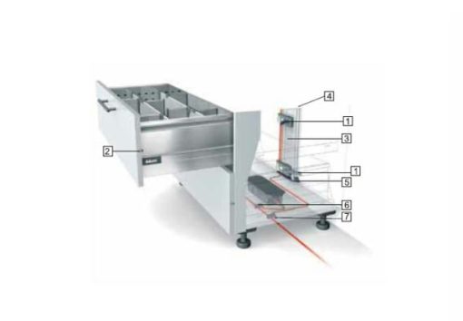 SERVO DRIVE Blum cho 2 ngăn kéo 554.99.992 - 1