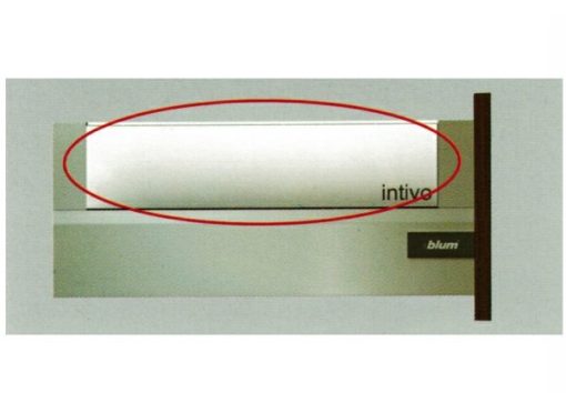Thành kính cho ray hộp Blum dài 590mm 553.90.088 - 1