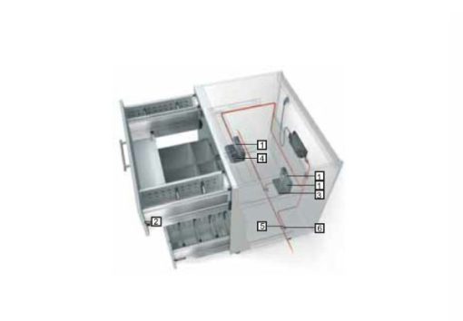 SERVO DRIVE Blum cho ngăn kéo dưới chậu rửa 554.99.995 - 1