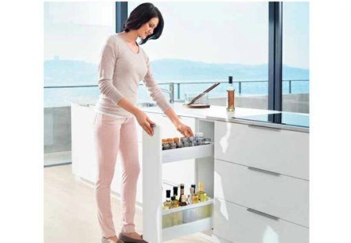 Ray hộp Blum cho tủ hẹp màu đen 551.23.314 - 1