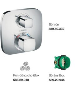 Bộ trộn âm 2 đường nước Ecostat E Hansgrohe 580.17.999 - 6 Bộ trộn âm 2 đường nước Ecostat E Hansgrohe 580.17.999 - 5