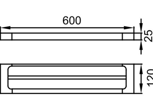 Thanh treo khăn đôi Hafele InnoGeo-S 580.41.222 - 3