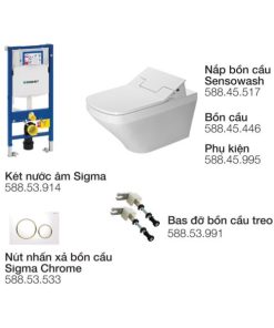 Bồn cầu gắn tường Durastyle 580.20.309 - 6 Bồn cầu gắn tường Durastyle 580.20.309 - 5