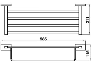 Kệ để khăn tắm InnoSquare 580.34.011 - 5
