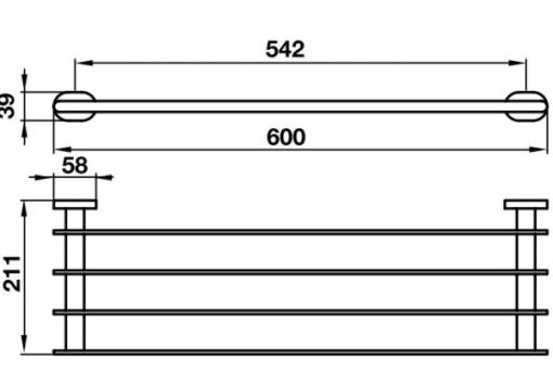 Kệ để khăn tắm InnoRound 580.34.311 - 3