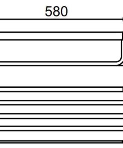 Kệ để khăn tắm Hafele InnoGeo-S 580.41.223 - 5