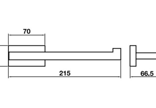 Giá treo giấy vệ sinh không nắp che InnoRound MS: 580.34.341 - 1