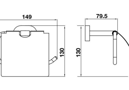 Giá treo giấy vệ sinh Hafele InnoGeo-S Hafele 580.41.240 - 3