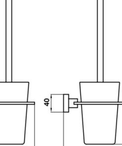 Giá treo cọ vệ sinh Hafele InnoSquare 580.34.070 - 5