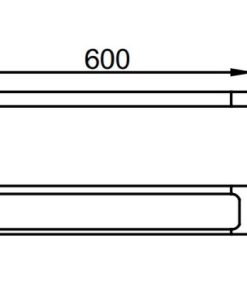 Thanh treo khăn Hafele InnoGeo-S 580.41.220 - 5