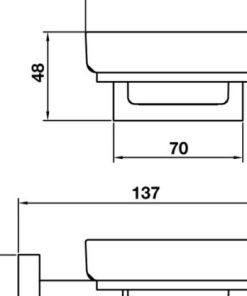 Đĩa đựng xà phòng Hafele InnoGeo-E 580.20.350