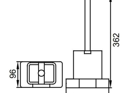 Cọ vệ sinh Hafele InnoGeo-S 580.41.250 - 3