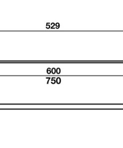 Thanh treo khăn đơn InnoSquare Hafele 600mm 580.34.020 - 6 Thanh treo khăn đơn InnoSquare Hafele 600mm 580.34.020 - 5