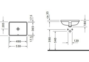 Lavabo âm bàn Starck 3 Duravit 588.45.082 - 7