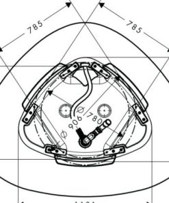 Bồn tắm Massaud 1900mm 588.32.610 - 10 Bồn tắm Massaud 1900mm 588.32.610 - 9