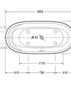 Bồn tắm độc lập Cape Cod 588.45.690 - 10 Bồn tắm độc lập Cape Cod 588.45.690 - 9