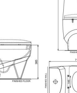 Bồn cầu Hafele liền khối MS: 588.64.460 - 5