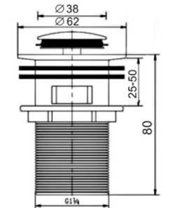 Bộ xả thoát nước Hafele 588.18.901 - 6 Bộ xả thoát nước Hafele 588.18.901 - 5