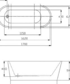Bồn tắm âm Hafele 588.55.600 - 6 Bồn tắm âm Hafele 588.55.600 - 5