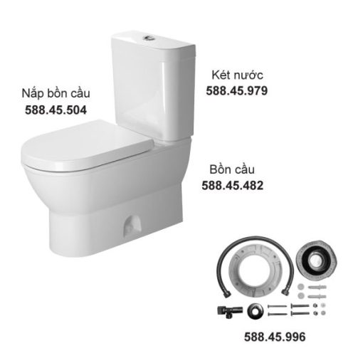 Bồn cầu hai khối Duravit 588.45.393 - 3