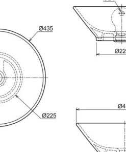 Chậu rửa mặt đặt bàn Lavabo Hafele 588.64.021 - 5