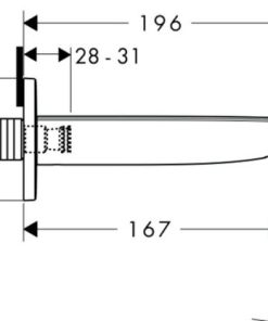 Vòi xả bồn tắm Puravida MS: 589.50.833 - 5