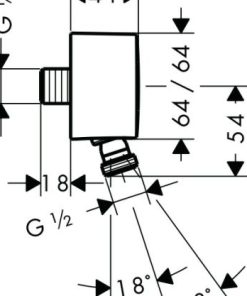 Phụ kiện cấp nước cho sen tay Hafele 589.50.706 - 5