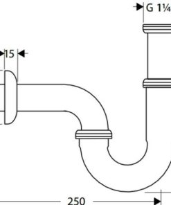 Ống xả thải Standard Model Hansgrohe 589.29.931 - 5
