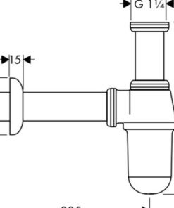 Ống xả thải PTRAP Häfele 589.29.923
