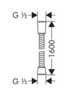 Dây sen Sensoflex Metal 1.60m MS: 589.29.902 - 5