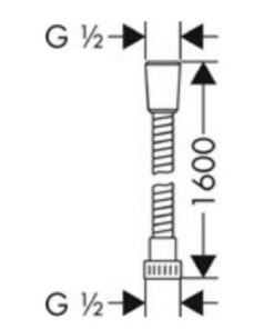 Dây sen Isiflex 1.60m Hafele 589.29.908 - 6 Dây sen Isiflex 1.60m Hafele 589.29.908 - 5