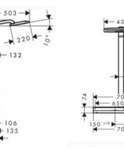 Cây sen tắm đứng Hansgrohe 589.54.300 - 6 Cây sen tắm đứng Hansgrohe 589.54.300 - 5