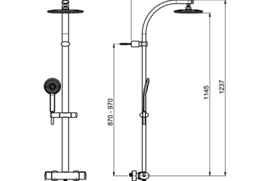 Cây sen tắm đứng điều nhiệt Pearl Hafele 589.98.150 - 3