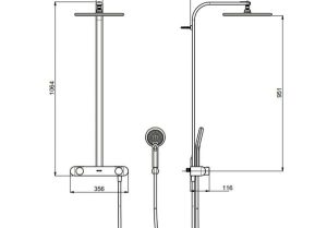 Cây sen tắm đứng điều nhiệt Hafele 589.98.000 - 5