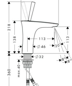 Vòi lavabo Hansgrohe Puravida 589.50.821 - 5