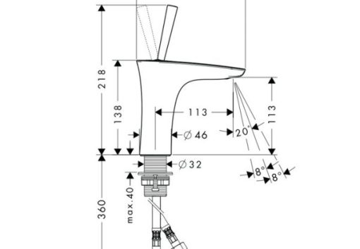 Vòi lavabo Hansgrohe Puravida 589.50.821 - 3