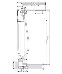 Cây sen tắm âm sàn Massaud 589.29.492 - 6 Cây sen tắm âm sàn Massaud 589.29.492 - 5