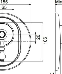 Bộ trộn bồn tắm âm tường Victoria Hafele 589.02.096 - 6 Bộ trộn bồn tắm âm tường Victoria Hafele 589.02.096 - 5