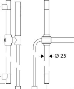 Bộ thanh treo sen tắm Starck 589.29.724 - 6 Bộ thanh treo sen tắm Starck 589.29.724 - 5