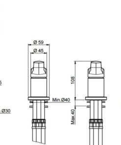 Bộ vòi nóng lạnh 4 lỗ cho bồn tắm Emma MS: 589.02.035 - 6 Bộ vòi nóng lạnh 4 lỗ cho bồn tắm Emma MS: 589.02.035 - 5