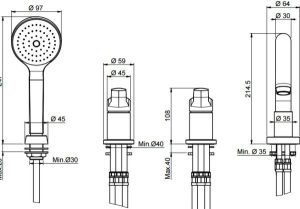 Bộ vòi nóng lạnh 4 lỗ cho bồn tắm Emma MS: 589.02.035 - 5