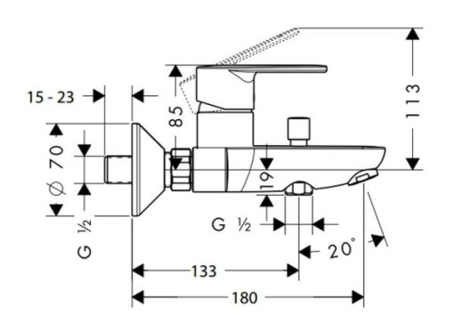Bộ trộn bồn tắm Talis Select S MS: 589.29.775 - 1