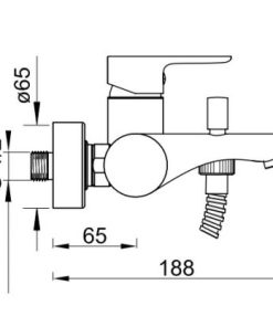 Bộ trộn bồn tắm Hafele InnoRound 589.82.001 - 5