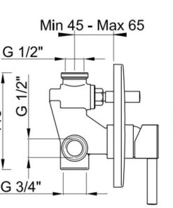 Bộ trộn bồn tắm Hafele InnoRound 589.82.003 - 5