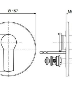 Bộ trộn bồn tắm âm tường Emma MS: 589.02.036 - 6 Bộ trộn bồn tắm âm tường Emma MS: 589.02.036 - 5