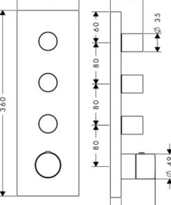 Bộ điều chỉnh âm tường ShowerCollection MS: 589.29.694 - 6 Bộ điều chỉnh âm tường ShowerCollection MS: 589.29.694 - 5