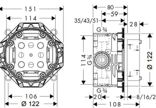 Bộ âm iBox universal MS: 589.29.950 - 3